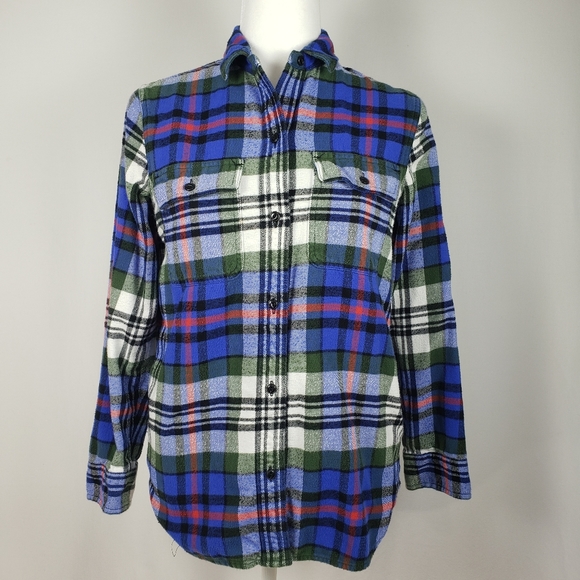 Madewell Ex boyfriend Plaid Flannel Shirt - Picture 2 of 6